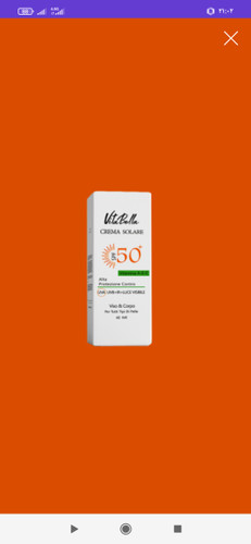 کرم ضد آفتاب ویتابلا حجم 40میل spf30 spf50